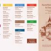 Erste Seite vom Flyer der Kunsthandwerk- und Design"-Ausstellung mit Namen und Adressen der Kunstschaffenden.