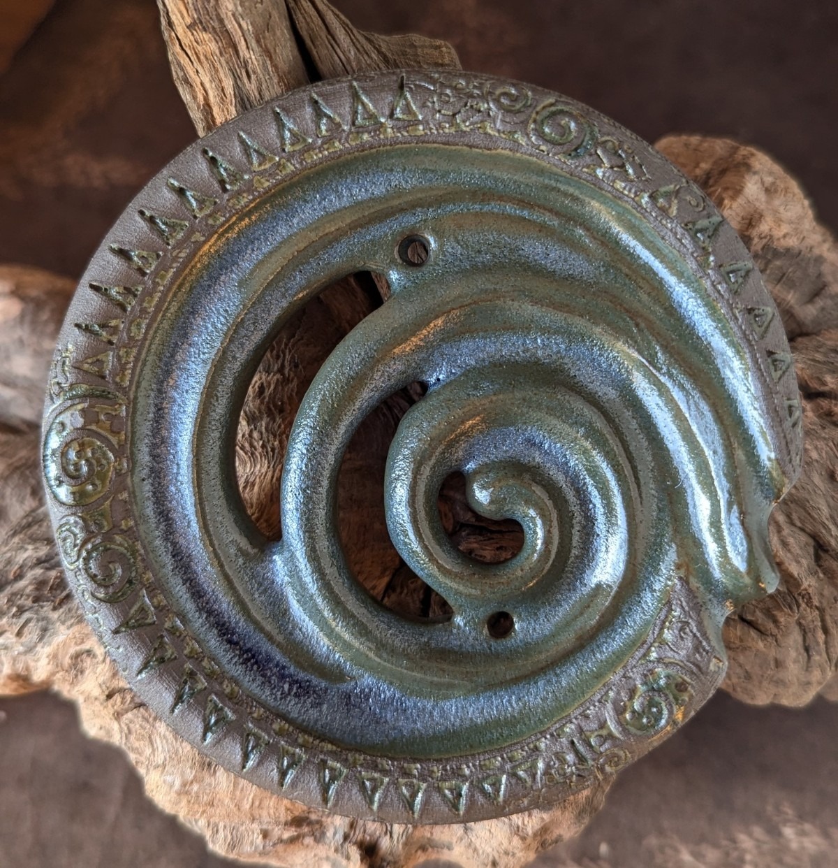 Seifenschale Seifenschnecke petrol