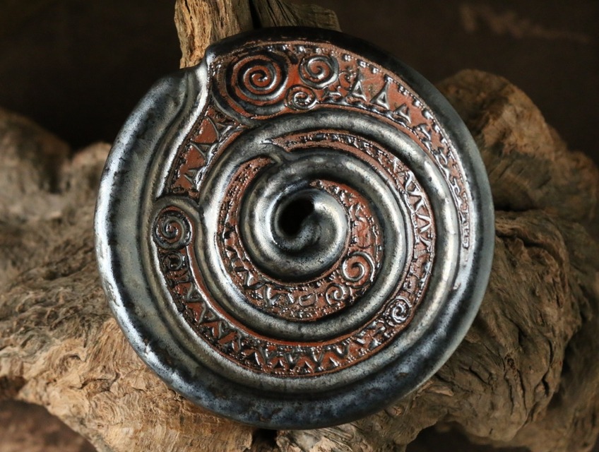 Seifenschale rund Seifenschnecke eisen